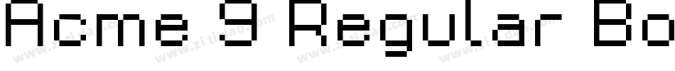 Acme 9 Regular Bold Xtnd手机版字体转换